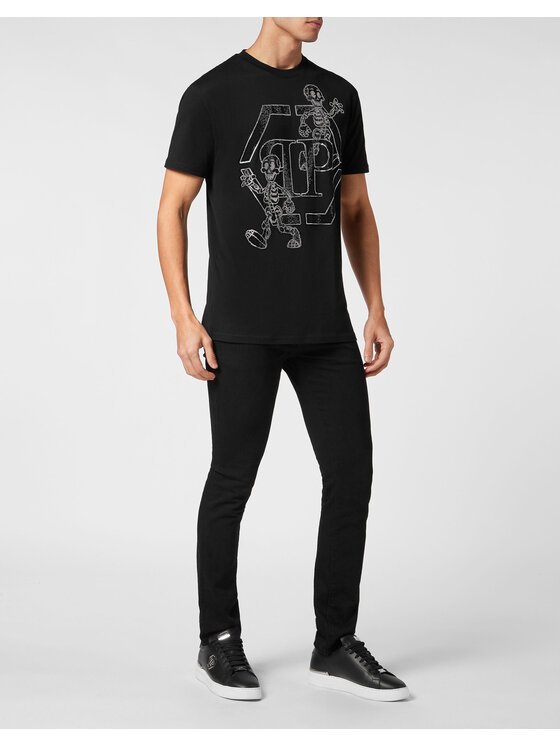 PHILIPP PLEIN PHILIPP PLEIN T-Shirt 9855 Czarny Regular Fit