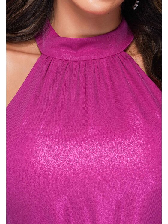 Ombre Ombre Sukienka wieczorowa LA-OM-DLR411 Różowy Regular Fit