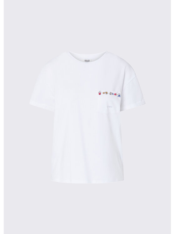 Liu Jo Liu Jo T-shirt WF6434J0088L9368 Bianco Regular Fit