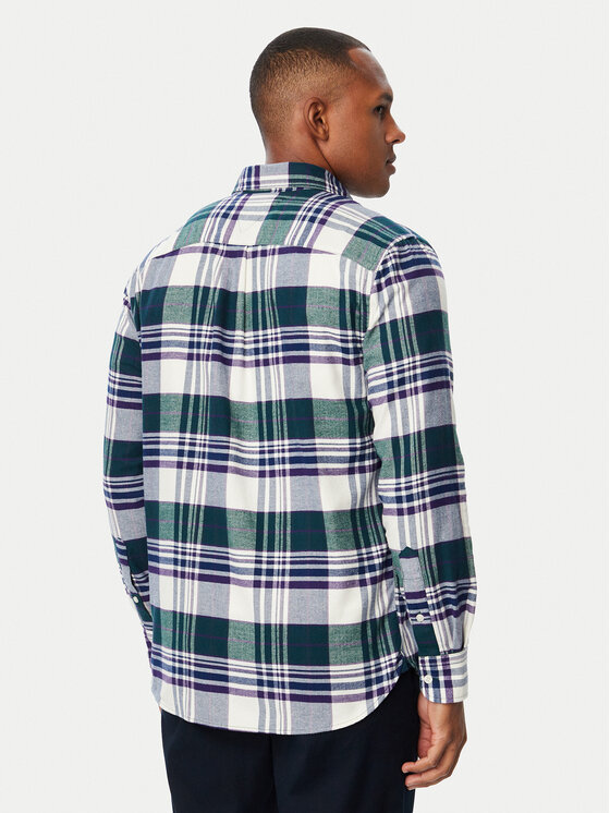 Tommy Hilfiger Tommy Hilfiger Koszula Hero Flannel MW0MW44592 Zielony Regular Fit