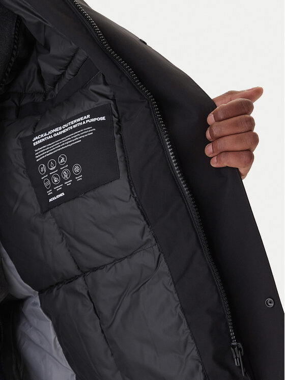 Jack & Jones Jack & Jones Ziemas jaka Keen 12278782 Melns Regular Fit