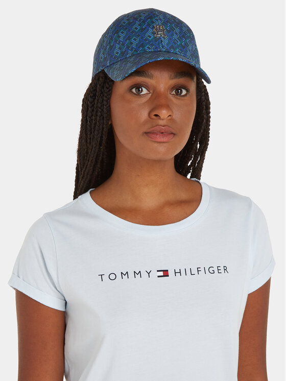 Tommy Hilfiger Tommy Hilfiger Kšiltovka Pop Monogram Cap AW0AW16047 Tmavomodrá