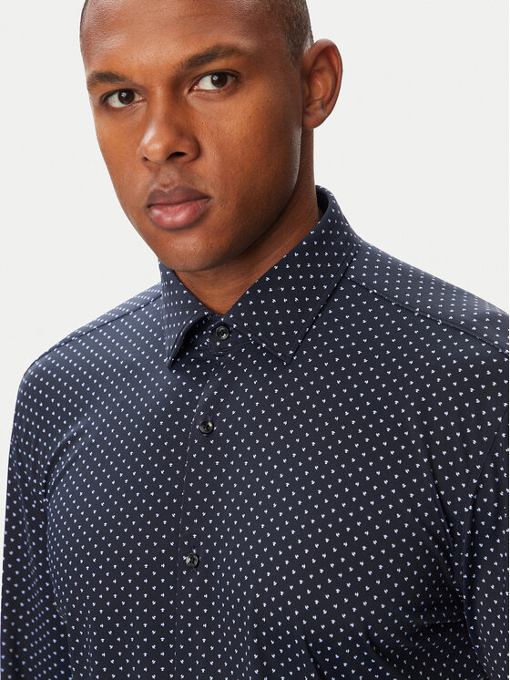 HUGO HUGO Koszula Kenno 50566332 Granatowy Slim Fit