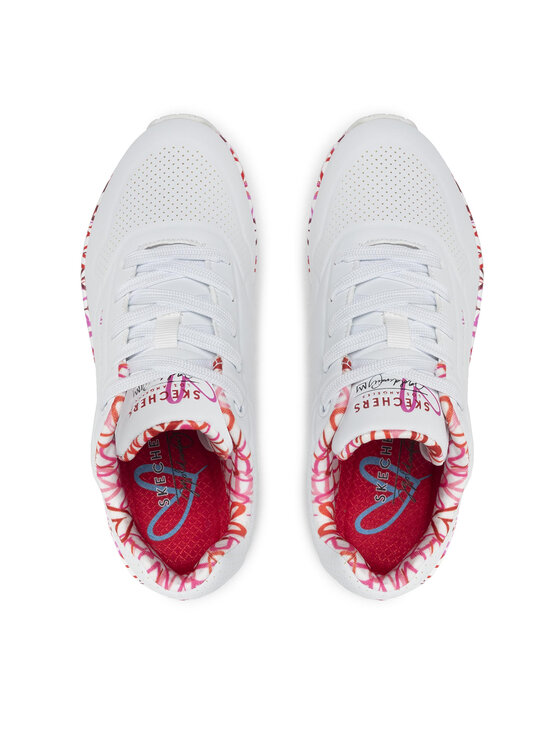 Skechers Skechers Sneakersy Uno Loving Love 155506/WRPK Biały