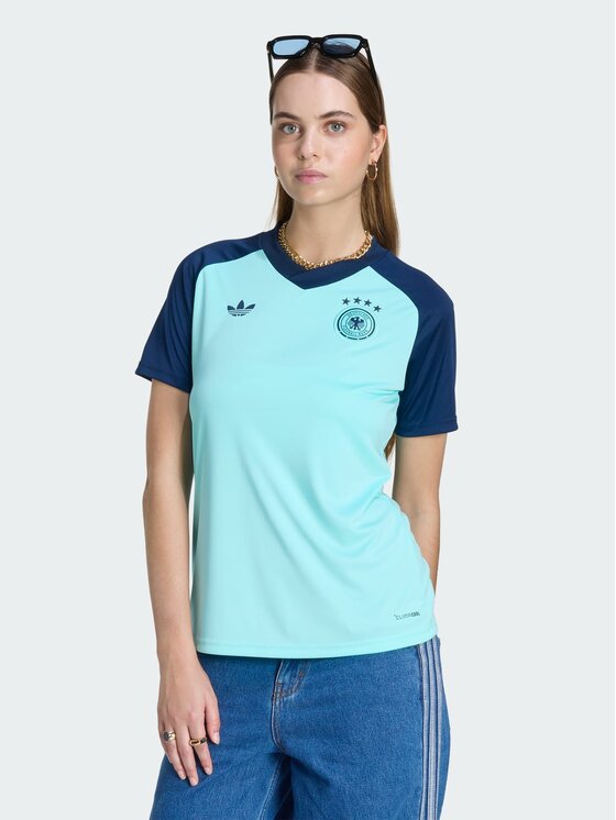adidas adidas Koszulka techniczna 161568 Turkusowy Slim Fit