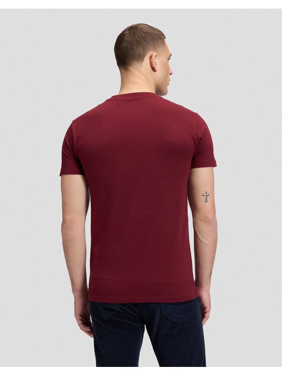Lee Lee T-Shirt ULTIMATE POCKET TEE Brązowy Slim Fit
