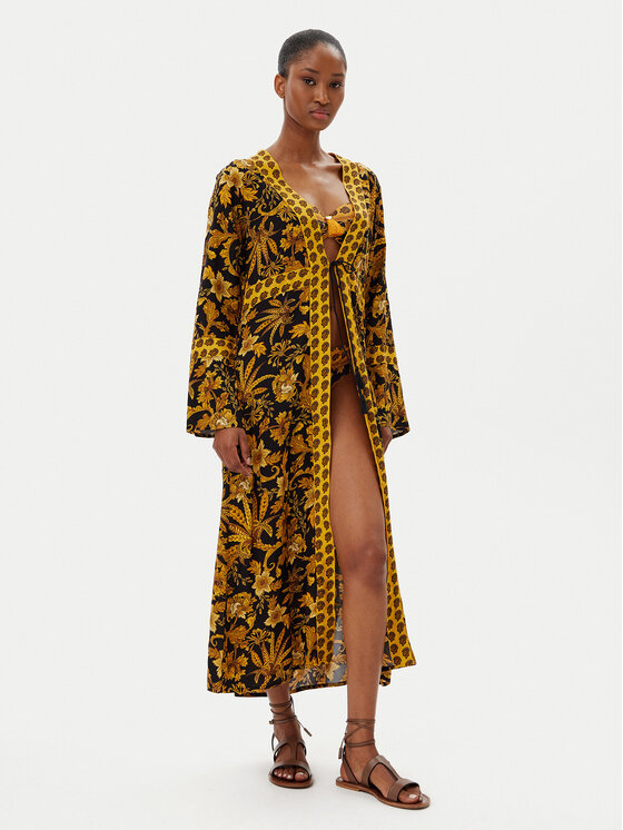 Selmark Selmark Kimonó BM297 Fekete Relaxed Fit