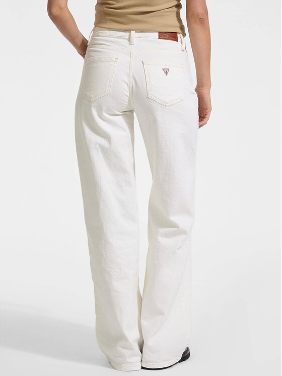 Guess Jeans Guess Jeans Jeansy 175531 Bílá Relaxed Fit