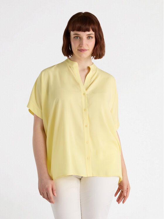 Fiorella Rubino Fiorella Rubino Koszula 5000L000164N018 Żółty Over Fit