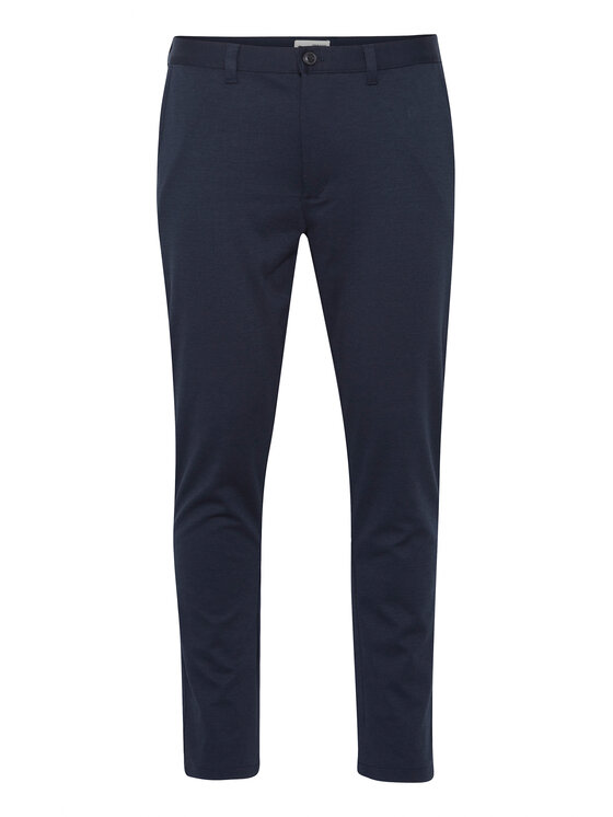 Solid Pantaloni di tessuto 21105110 Blu scuro Regular Fit, taglia : 32_34