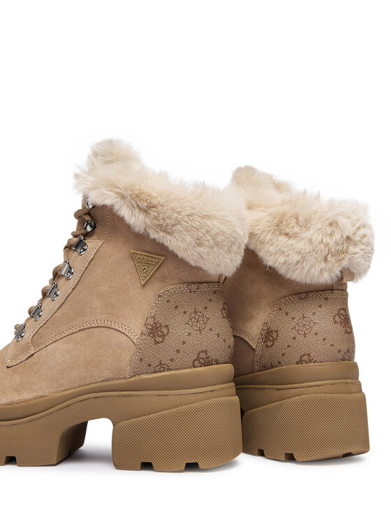 Guess Guess Μποτίνια FLFYRL SUE10 Μπεζ