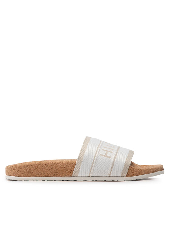 Tommy Hilfiger Šľapky Webbing Cork Pool Slide FW0FW06525 Béžová | Modivo.sk