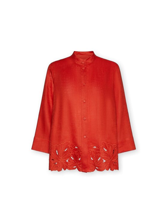 Elena Mirò Elena Mirò Camicia 5009P000302N027 Arancione A-Line Fit