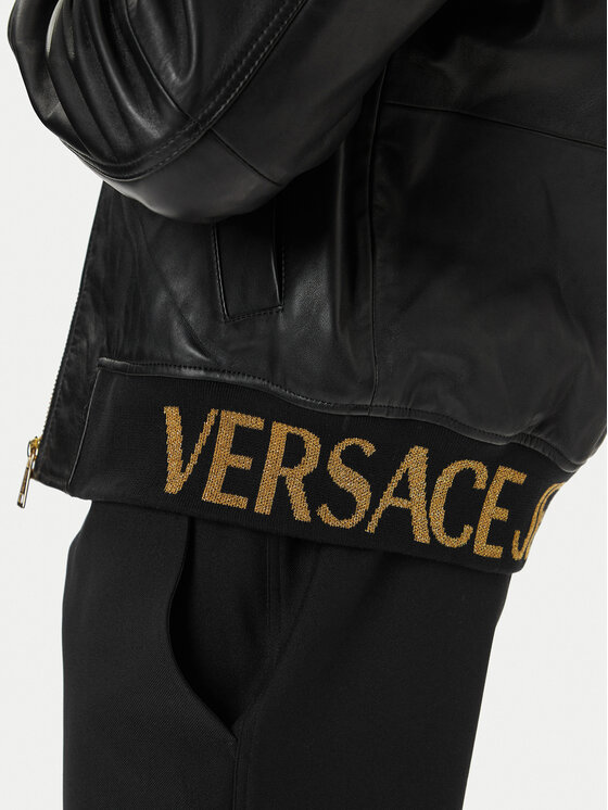 Versace Jeans Couture Versace Jeans Couture Geacă de piele 79GAVP06 CPPS3 Negru Regular Fit