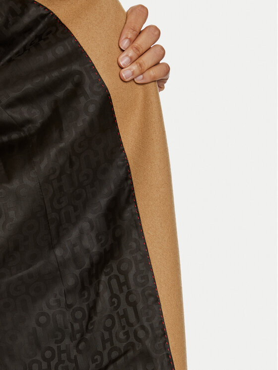 HUGO Hugo Вовняне пальто Mojeni 50526199 Бежевий Regular Fit
