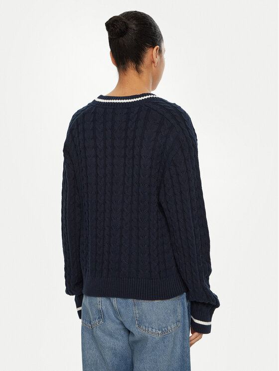 Tommy Jeans Tommy Jeans Sweter DW0DW19885 Granatowy Regular Fit