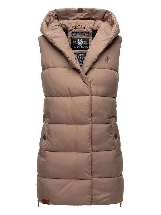 Navahoo Navahoo Bezrękawnik Madilynaa Brązowy Casual Fit