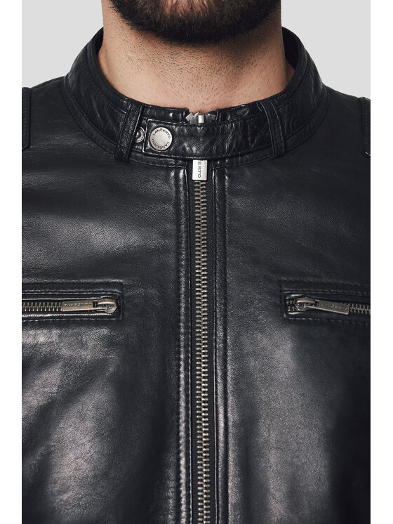 Lancerto Lancerto Kurtka skórzana Torne KU068224000003 Czarny Regular Fit
