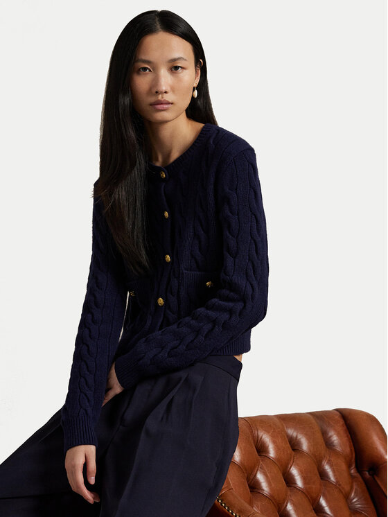 Polo Ralph Lauren Polo Ralph Lauren Cardigan 211978312501 Bleumarin Regular Fit