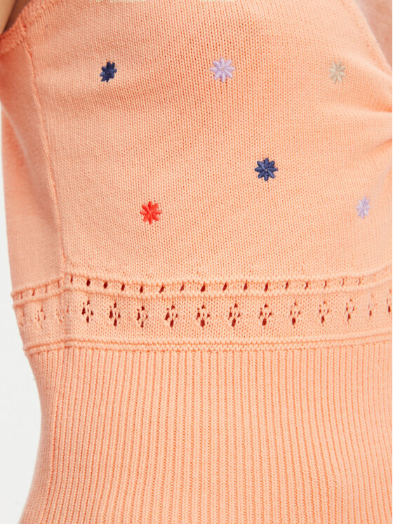 United Colors Of Benetton United Colors Of Benetton Top 10C1EH01A Pomarańczowy Regular Fit