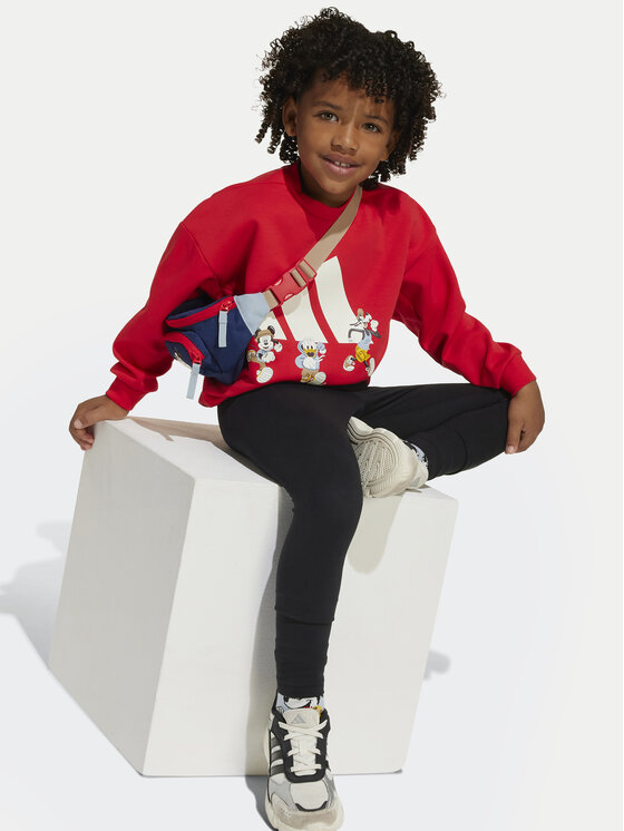 adidas adidas Світшот Disney Mickey Mouse JF3640 Червоний Loose Fit
