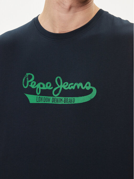 Pepe Jeans Pepe Jeans T-Shirt Claude PM509390 Granatowy Regular Fit