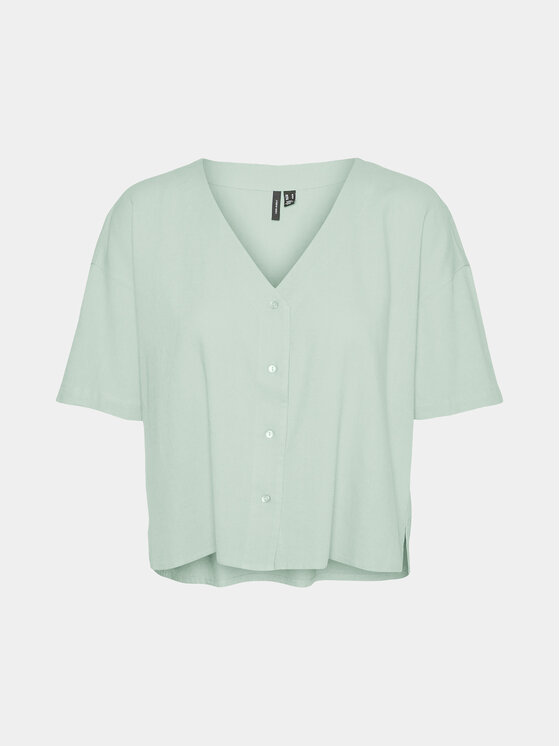 Vero Moda Vero Moda Majica Jesmilo 10279696 Zelena Regular Fit
