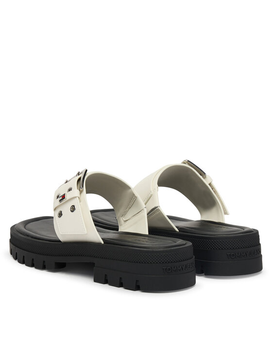 Tommy Jeans Tommy Jeans Σαγιονάρες Tjw Buckle Sandal EN0EN02948 Λευκό