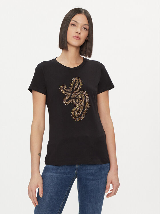 Liu Jo Tricou WA4051 JS923 Negru Regular Fit