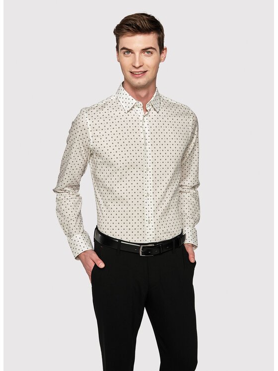 Pako Lorente Pako Lorente Koszula P23SF-1X-007 Biały Slim Fit