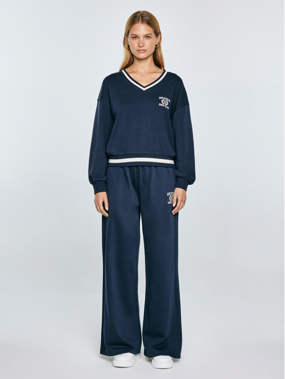 BIG STAR BIG STAR Bluza GABRIELLA Granatowy Basic Fit