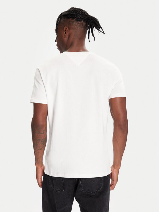Tommy Jeans Tommy Jeans Tričko DM0DM22464 Biela Regular Fit