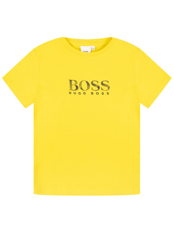 Boss Boss Marškinėliai J25E63 D Geltona Regular Fit