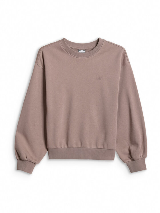 4F 4F Bluza BASIC+ Beżowy Regular Fit