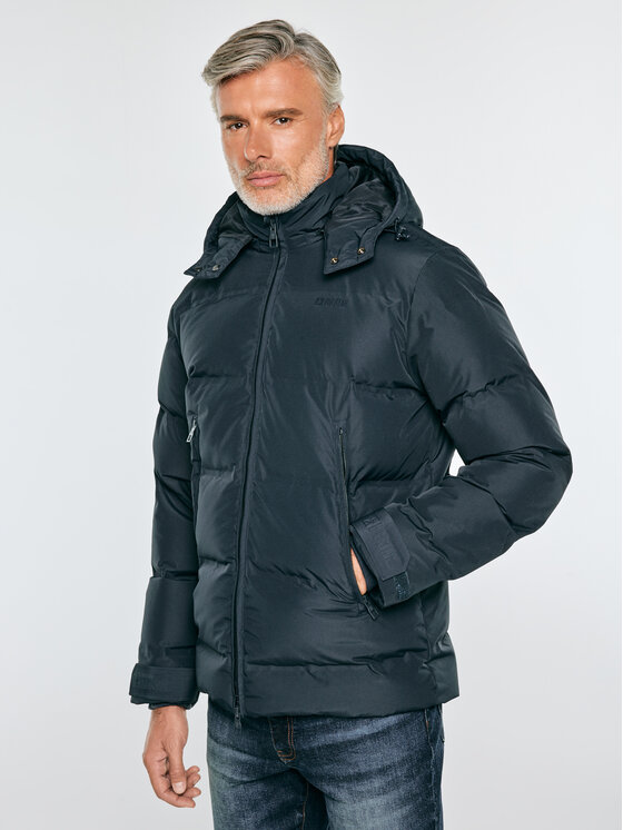 BIG STAR BIG STAR Kurtka zimowa ENRICOS Granatowy Basic Fit