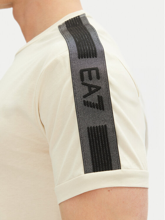 EA7 Emporio Armani EA7 Emporio Armani Tricou 7M000138 AF10375 U1079 Écru Regular Fit