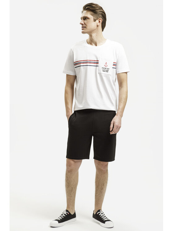 Cross Jeans Cross Jeans T-Shirt 16077-008 Biały Regular Fit