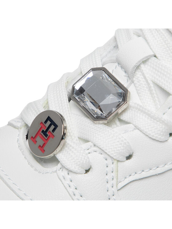 Tommy Hilfiger Tommy Hilfiger Sneakersy High T Top Lace-Up Sneaker T3A9-32339-1435 M Biały