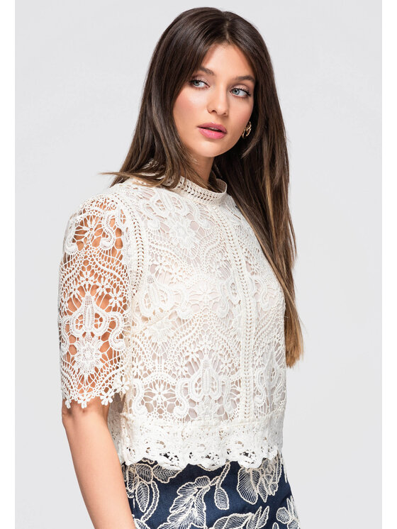 Ombre Ombre Halenka OW-TS-E0044 Béžová Loose Fit