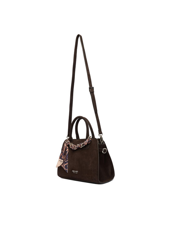 Nine West Nine West Дамска чанта EO-WHISPER LUXE-LDA9422A Тъмнокафяв