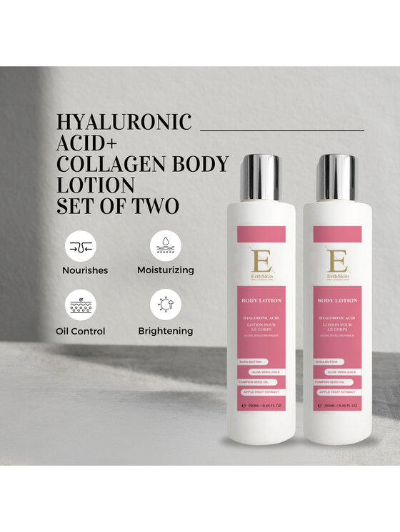 Erthskin London Erthskin London 2x Kwas Hialuronowy + Kolagenowy Balsam do ciała