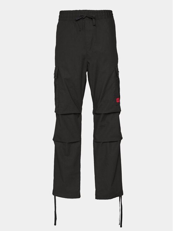 HUGO Hugo Spodnie materiałowe Garlo233 10250557 Czarny Regular Fit