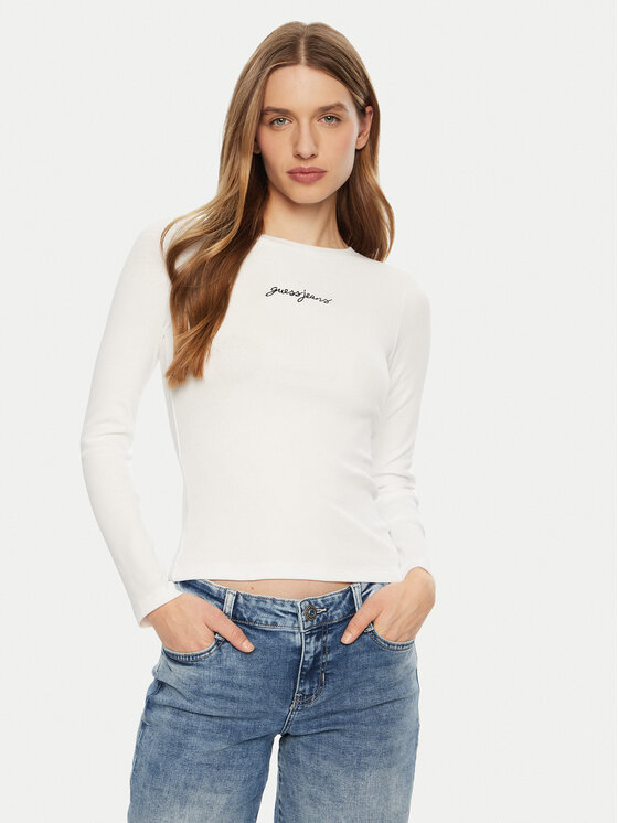 Guess Jeans Guess Jeans T-Shirt W5RI58 KA0H1 Bílá Regular Fit