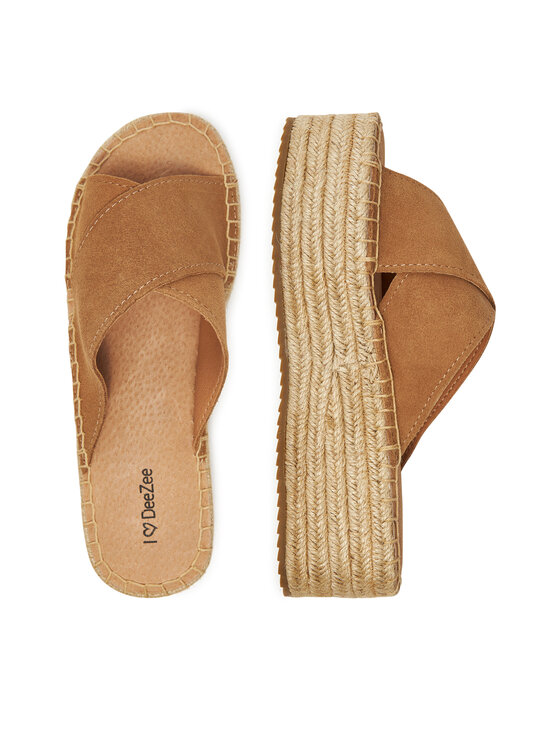 DeeZee DeeZee Espadryle 42422 Brązowy