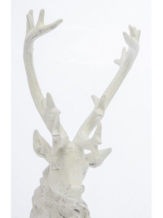 MIAhome MIAhome Figurka leżącego jelenia KARGU-3 Biały