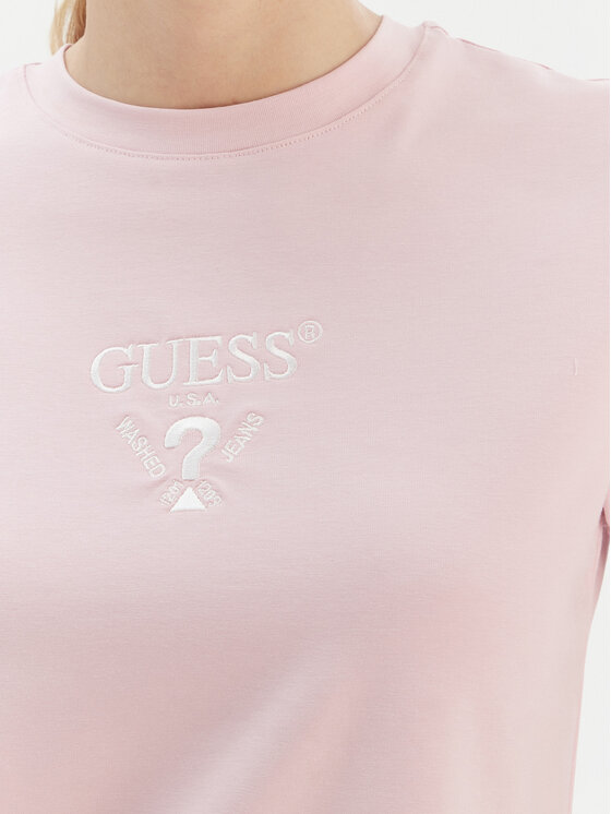 Guess Guess Majica V4YI21 KCDH1 Roza Regular Fit