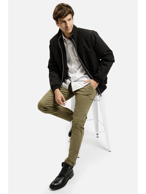 Cross Jeans Cross Jeans Koszula 35564-008 Biały Regular Fit