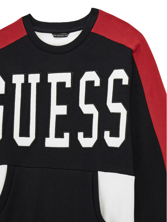 Guess Guess Μπλούζα L5BQ01 KAX74 Μαύρο Relaxed Fit