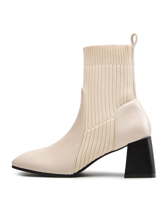 DeeZee DeeZee Botine ZALSC126-1 Écru