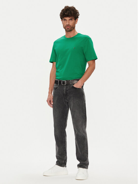 Tommy Hilfiger Tommy Hilfiger Тишърт Ess Seasonal MW0MW39995 Зелен Regular Fit